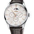 Oris Oris Artelier Complication 01 781 7729 4031-07 5 21 65FC  01 781 7729 4031-07 5 21 65FC механические мужские часы белый циферблат, браслет кожаный — вид спереди